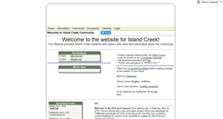 Desktop Screenshot of islandcreek.org