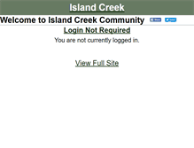 Tablet Screenshot of islandcreek.org